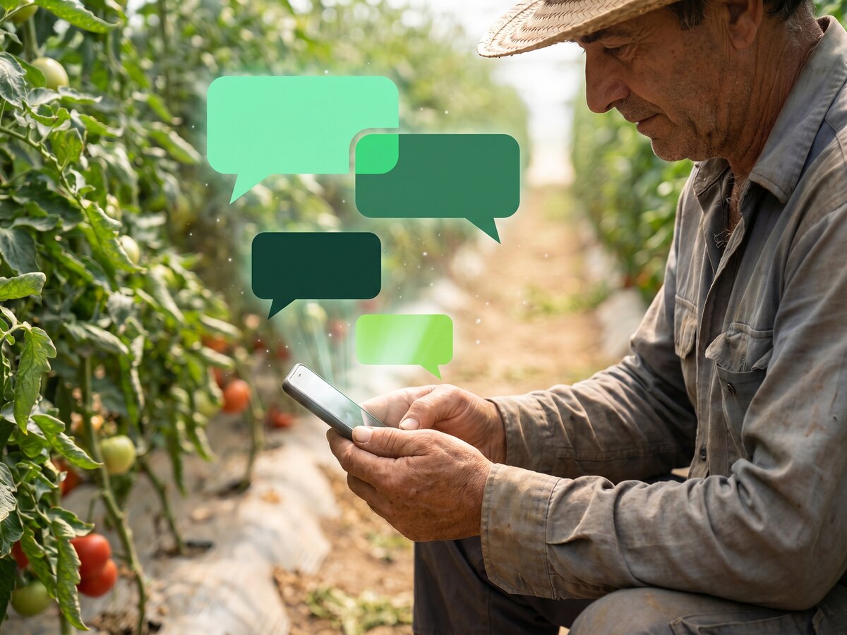 Comunicación por WhatsApp a operarios de planta en varios idiomas