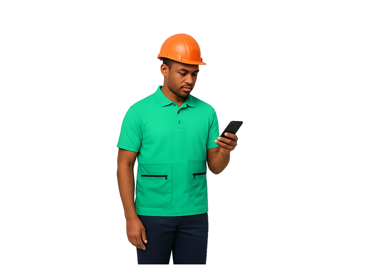 Trabajador consultando su turno en la app