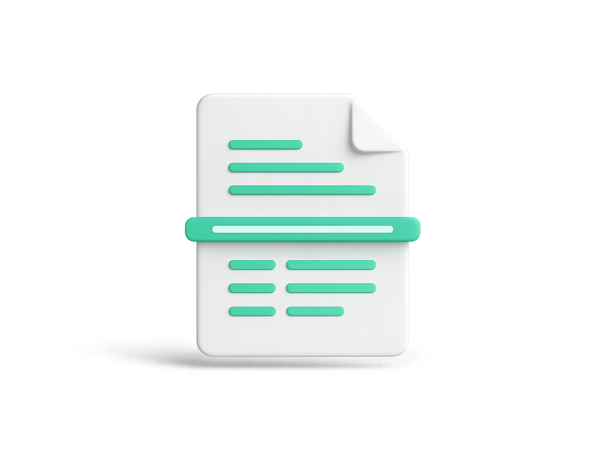 Documento siendo reconocido por OCR e IA