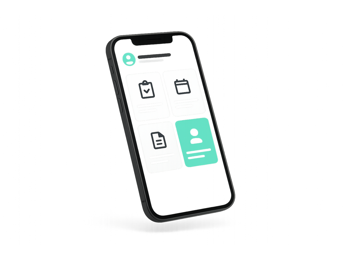 Portal del empleado en la app móvil