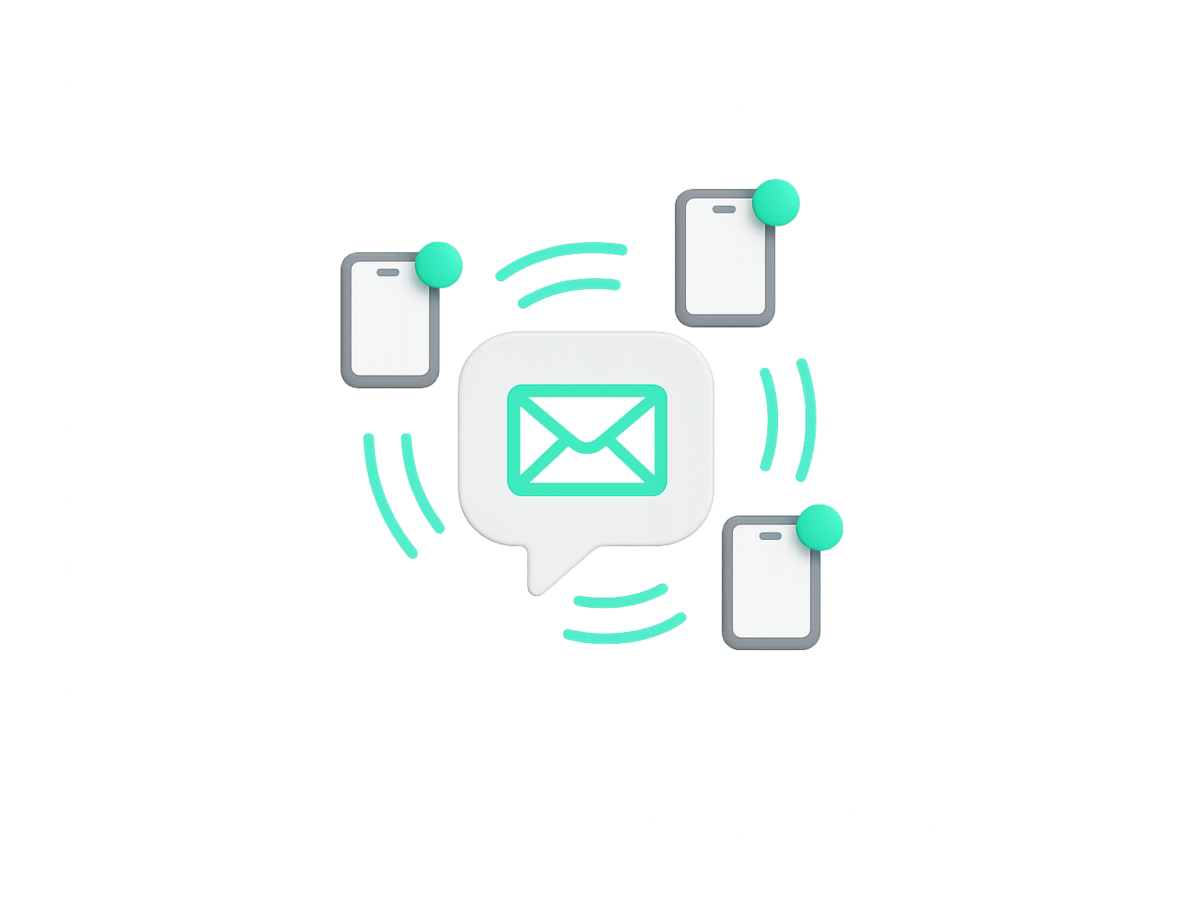 Envío de comunicados por push y SMS