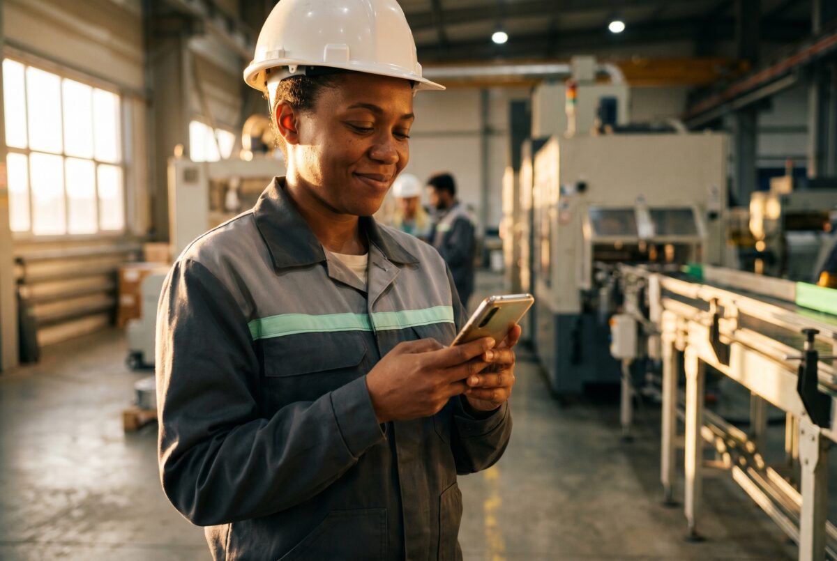 WhatsApp communication to plant workers in several languages