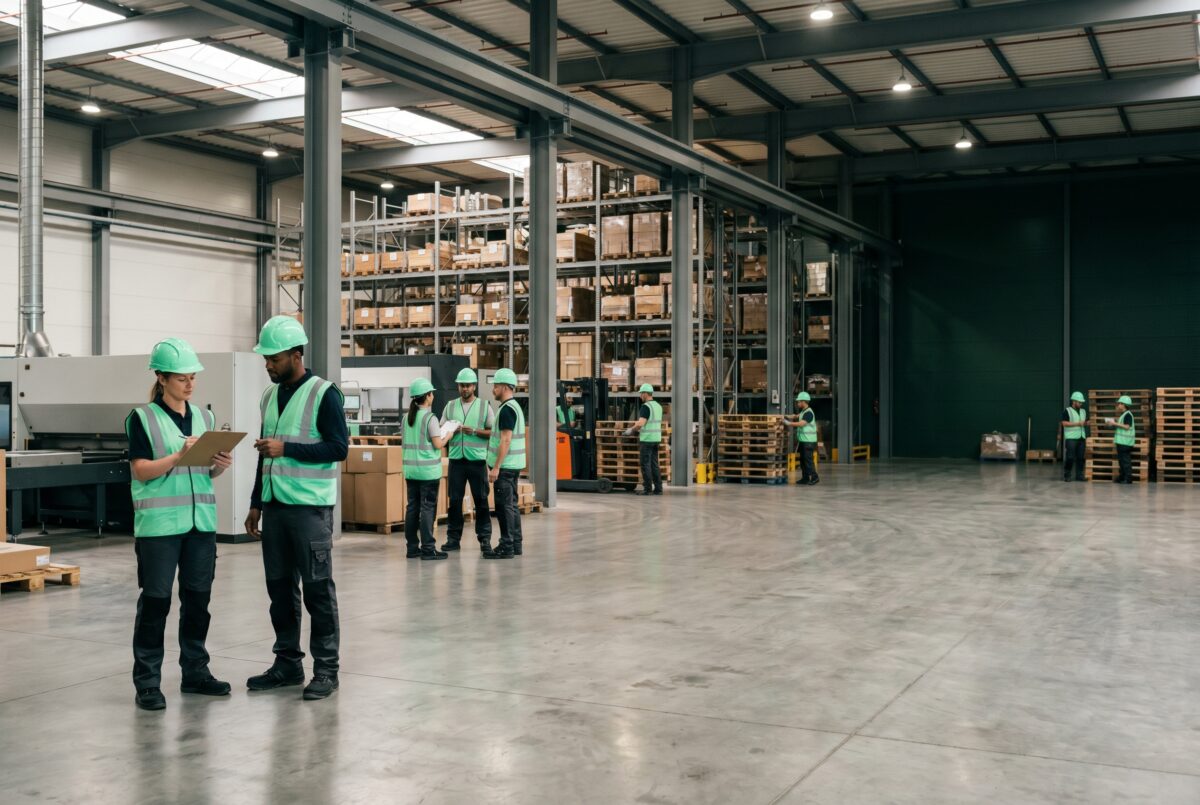 Control de acceso y fichaje en un centro de trabajo operativo
